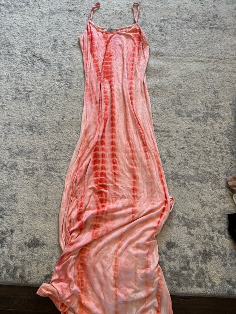 Women's Pink Tie-Dye Maxi Dress